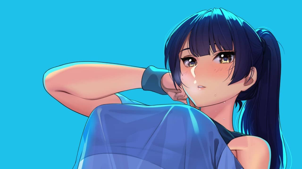 Anime girl yoga mini