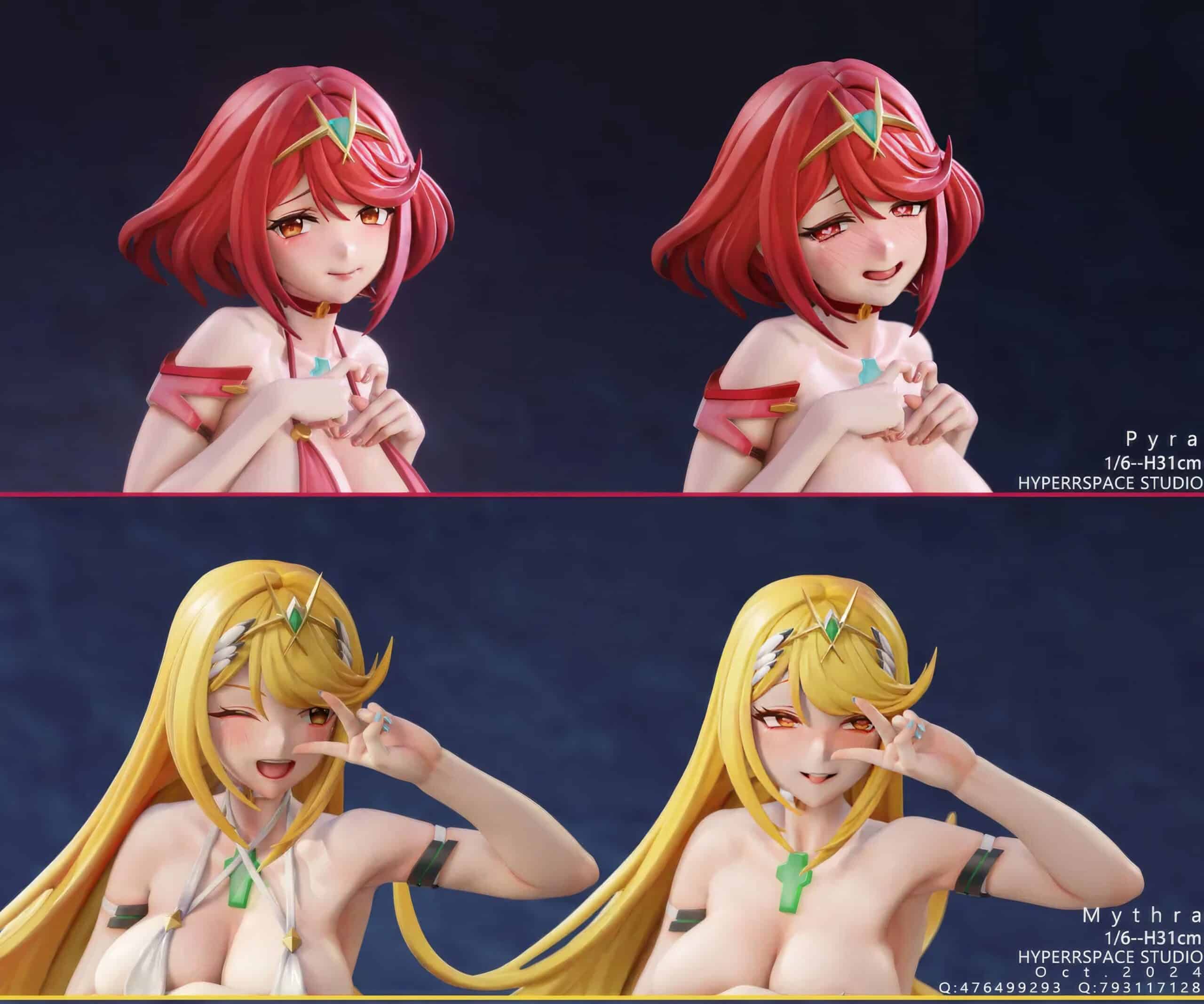 Invoca a Mythra y Pyra de Xenoblade Chronicles 2 con estas nuevas figuras hentai 2 scaled