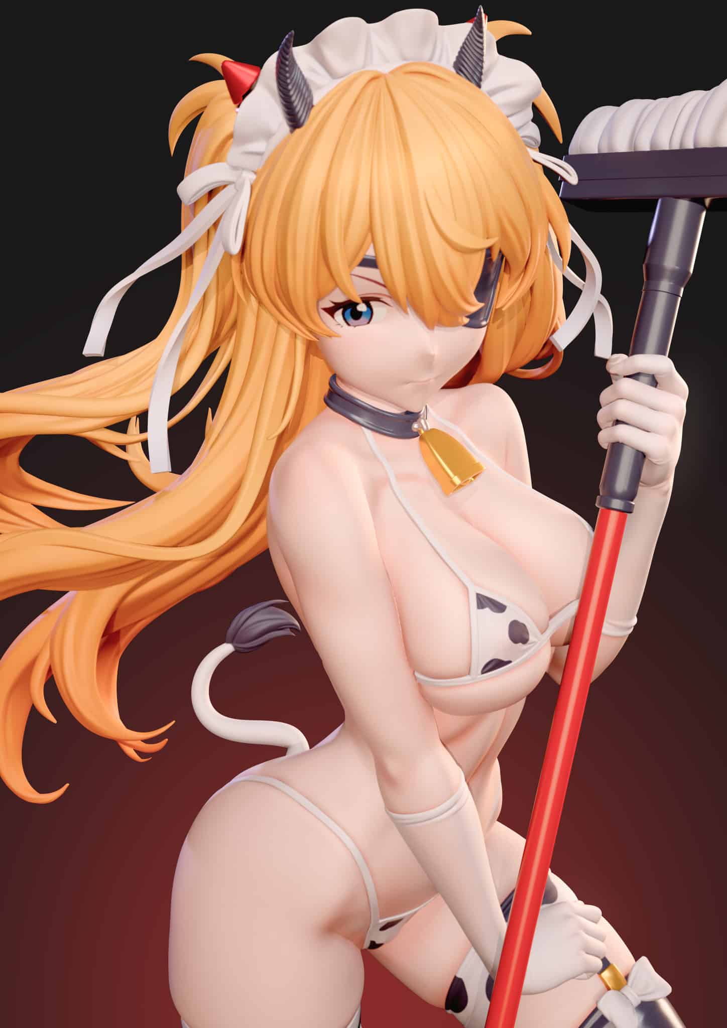 ZiYe Studio Neon Genesis Evangelion Soryu Asuka Langley Cow Maid 2