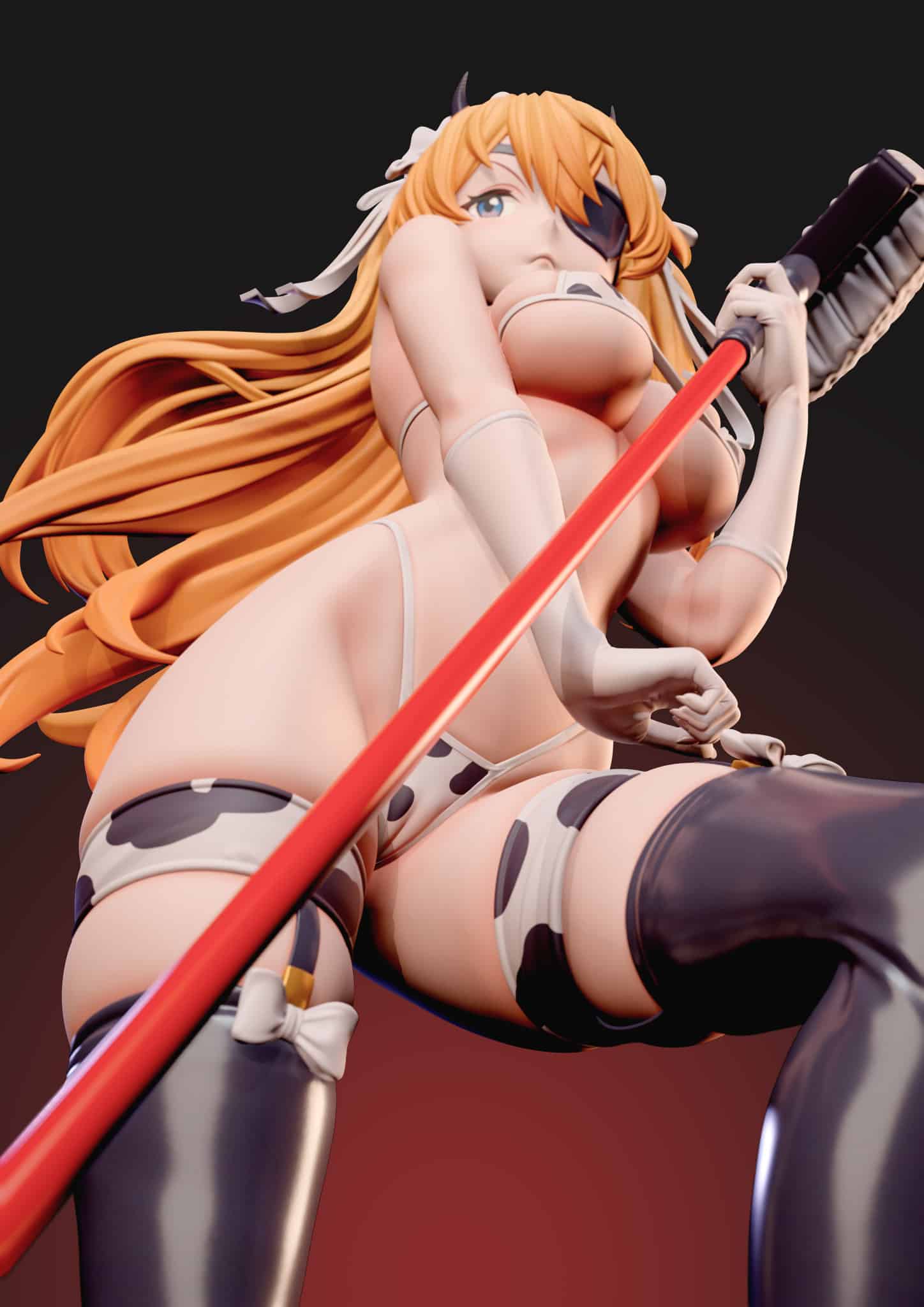 ZiYe Studio Neon Genesis Evangelion Soryu Asuka Langley Cow Maid 4